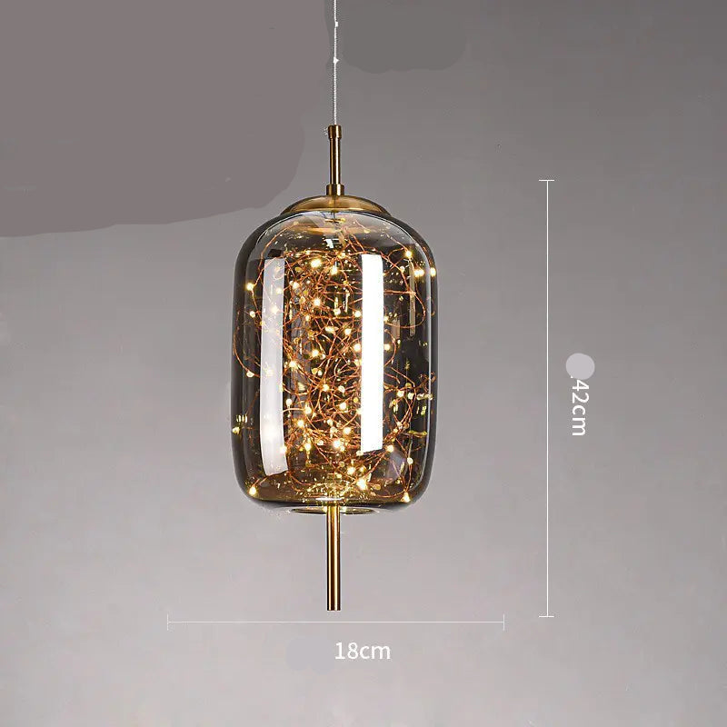 Dluxe Ave. Nordic Style Glass Pendant Light for Bar and Hotel