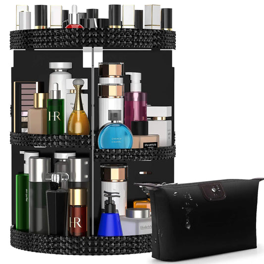 Dluxe Ave. Makeup Organizer/ 360-Degree Rotating Adjustable