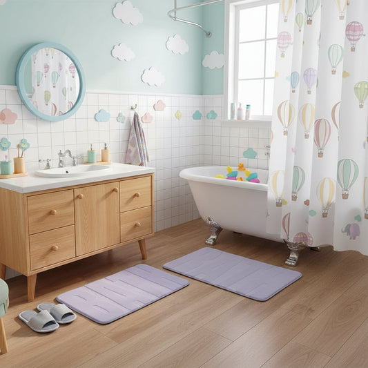 Dluxe Ave. Memory Foam Washable Bath Rug/ Soft & Non-Slip