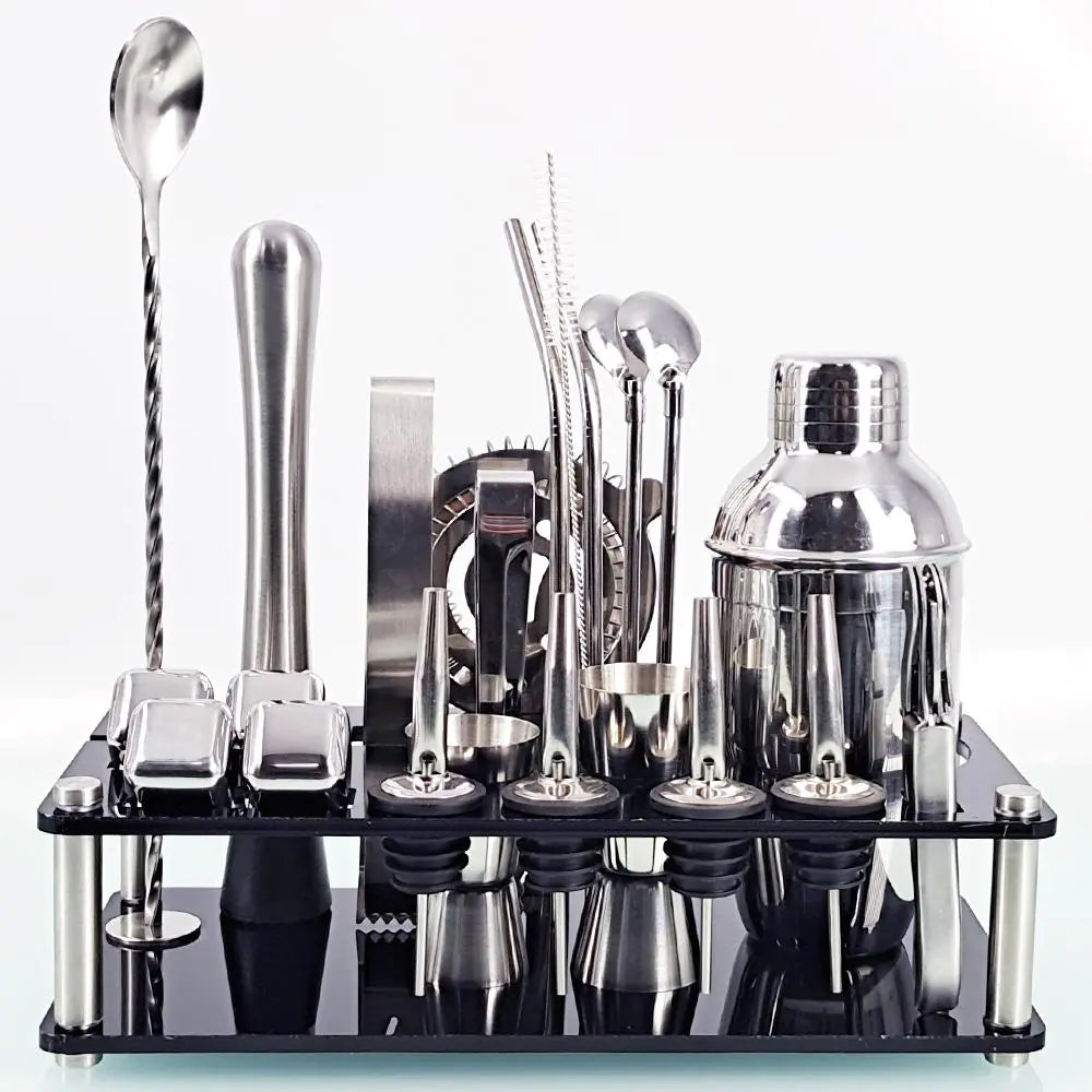 Dluxe. Ave. Cocktail Stainless Steel Ice Acrylic Set