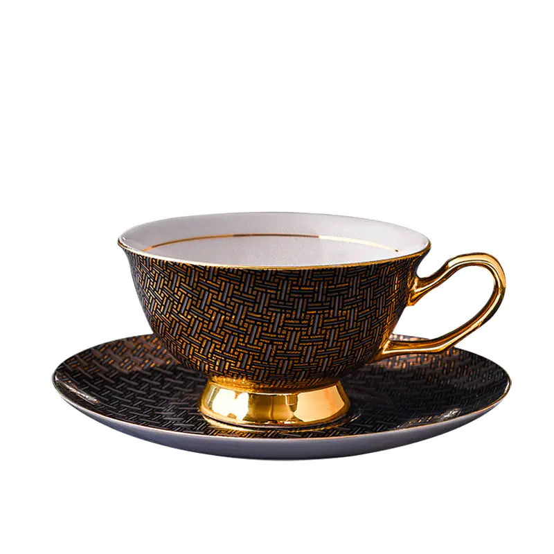Dluxe Ave. Ceramic Coffee Cup - Round European Tea Breakfast Mug
