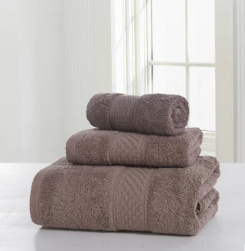 Dluxe Ave. Cotton Spa Robe and Thick Skin-Friendly Towels